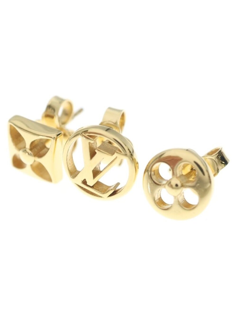 Louis Vuitton Book le Doreille Crazy in Lock Earrings Gold